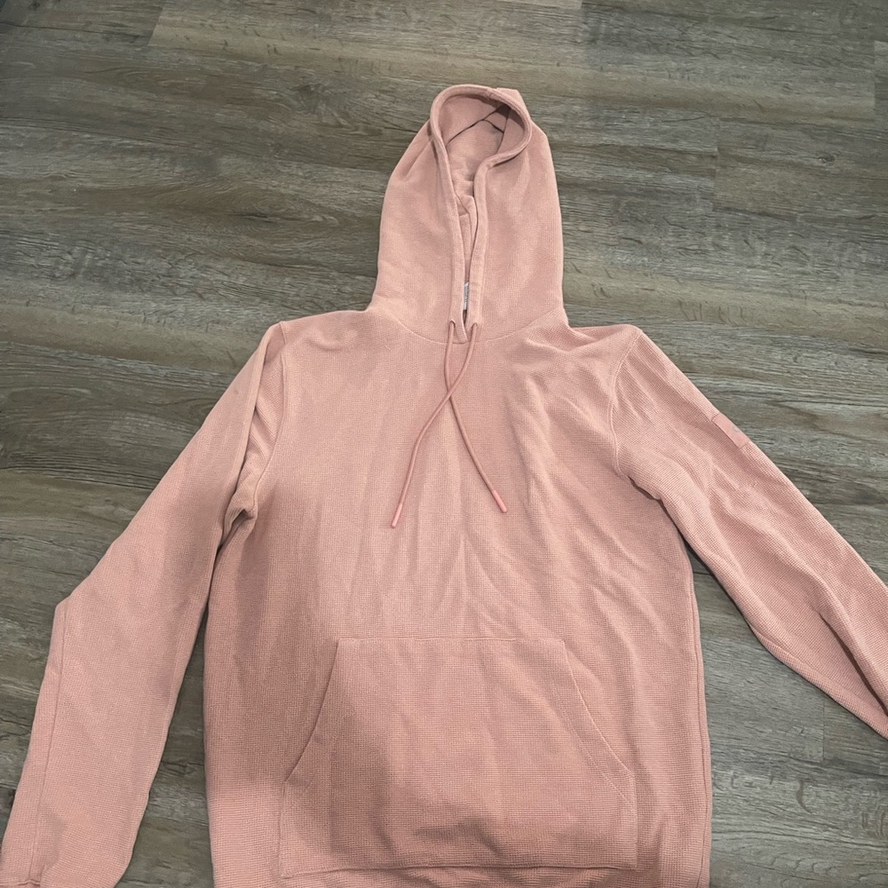 ALO Yoga Blush Waffle Knit Hoodie